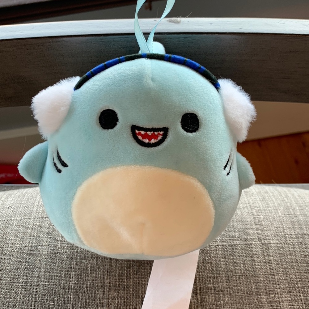 Squishmallow Shark Plush Ornament